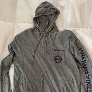 Small men’s long sleeve hoodie tshirt